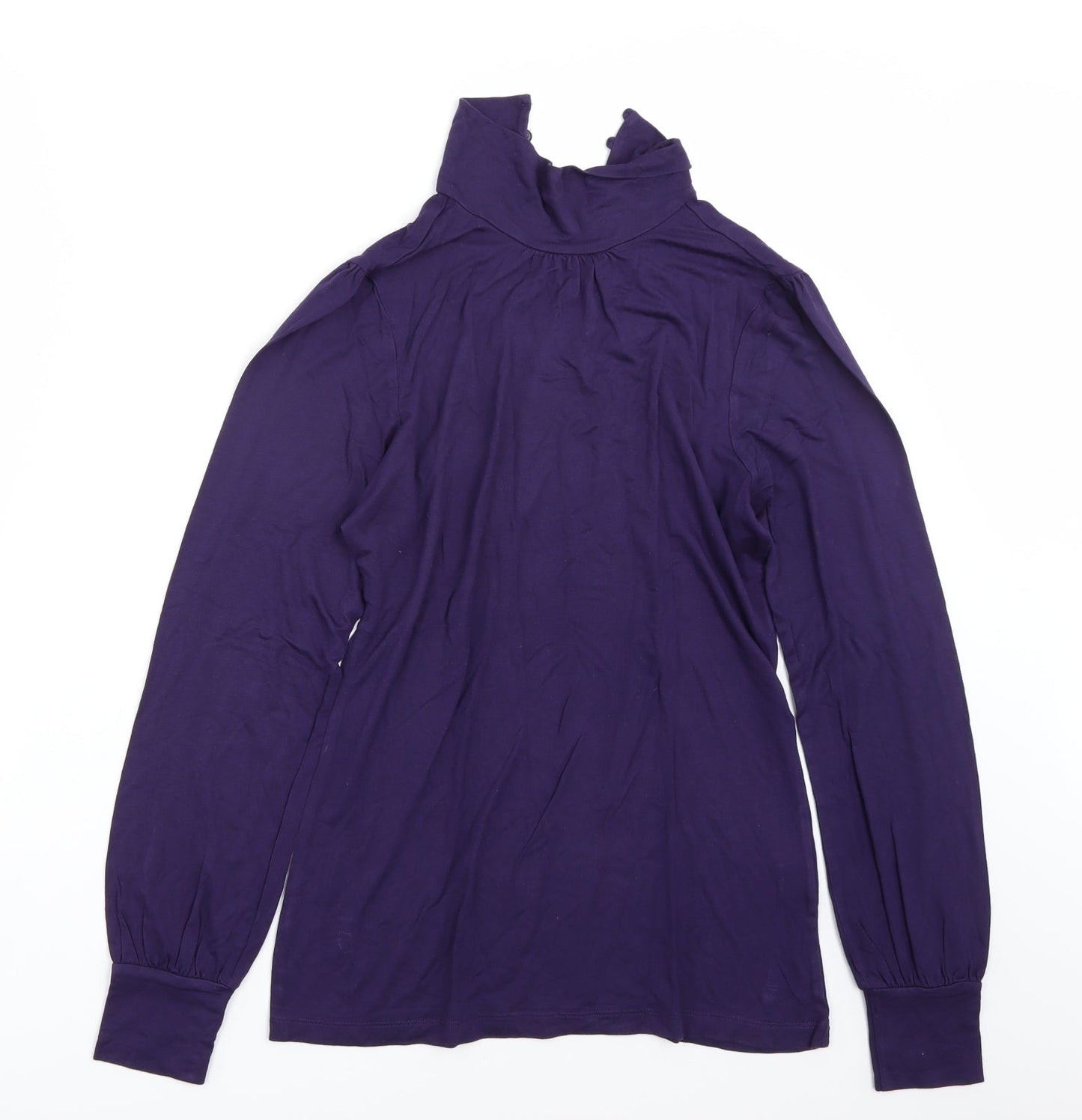Womens UK Size 12 Oasis Purple Basic T-Shirt