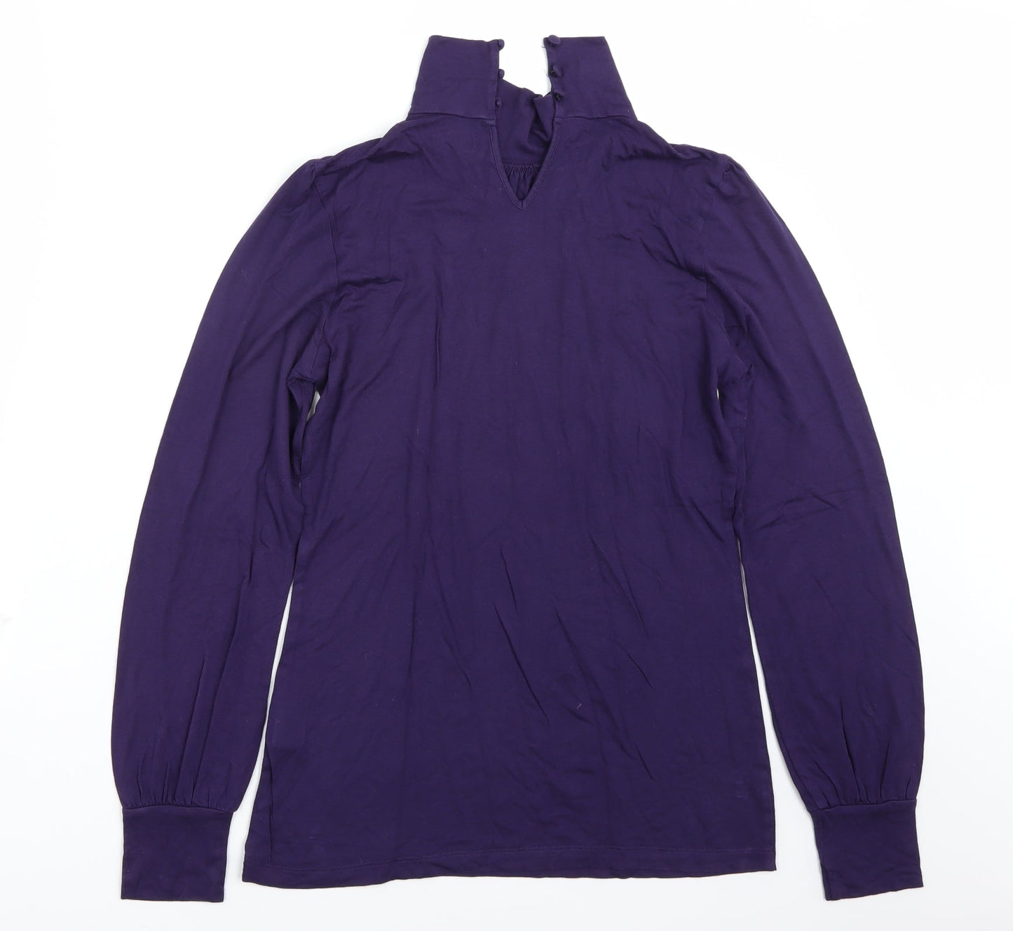 Womens UK Size 12 Oasis Purple Basic T-Shirt