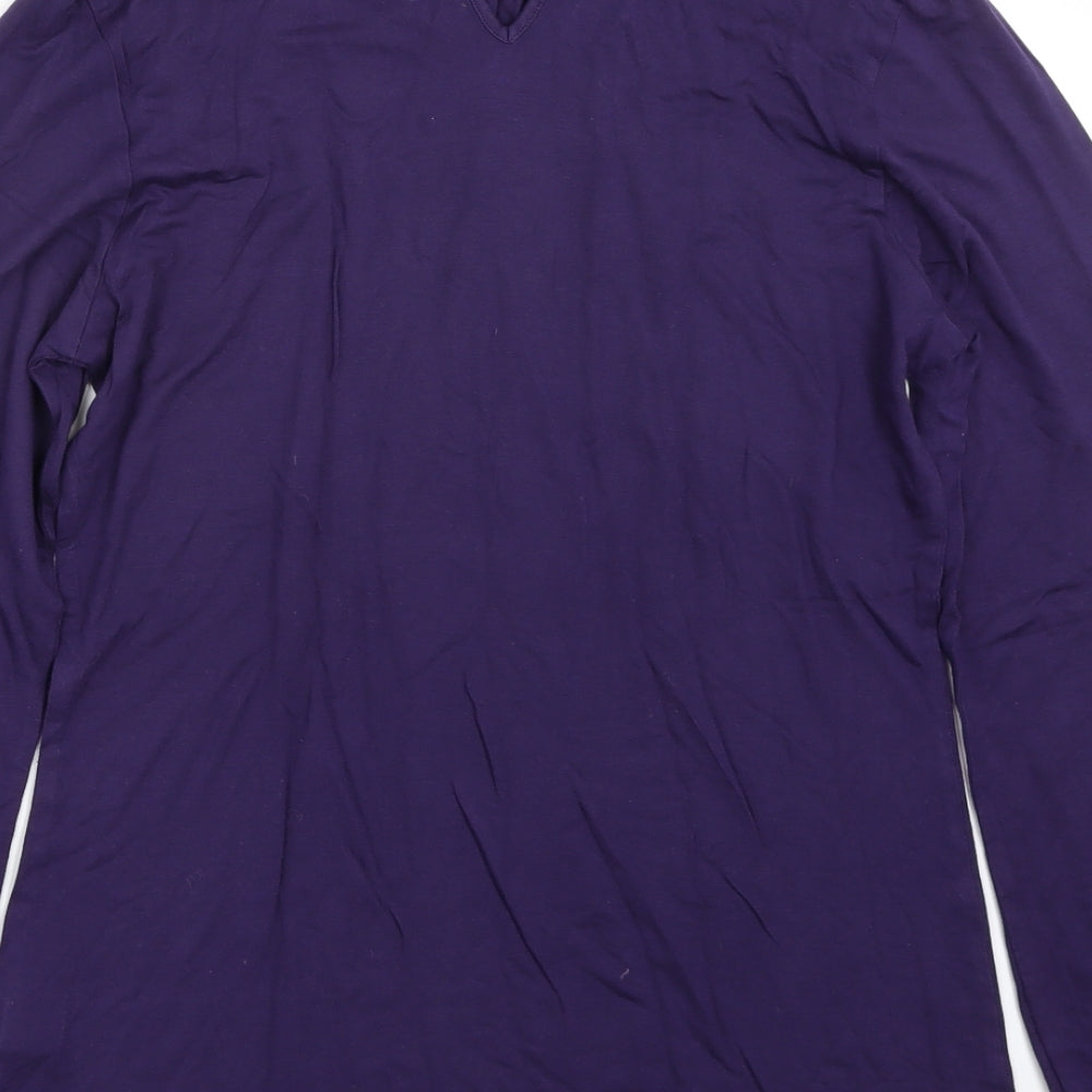 Womens UK Size 12 Oasis Purple Basic T-Shirt
