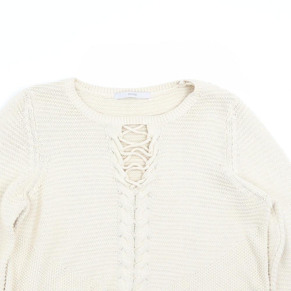George Womens Beige   Pullover Jumper Size 14