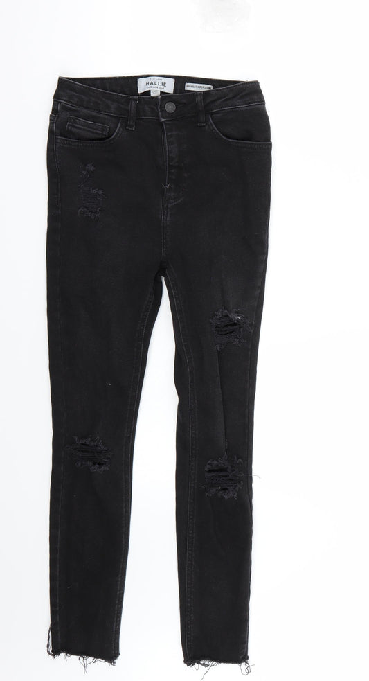 Womens UK Size 10 Newlook Regular Fit Skinny Black Jeans