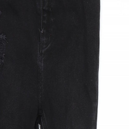 Womens UK Size 10 Newlook Regular Fit Skinny Black Jeans