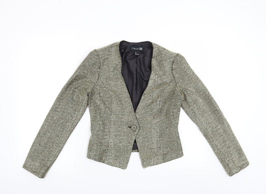 FOREVER 21 Womens Gold   Jacket Blazer Size S