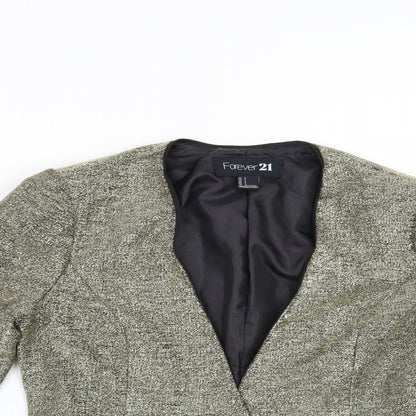 FOREVER 21 Womens Gold   Jacket Blazer Size S