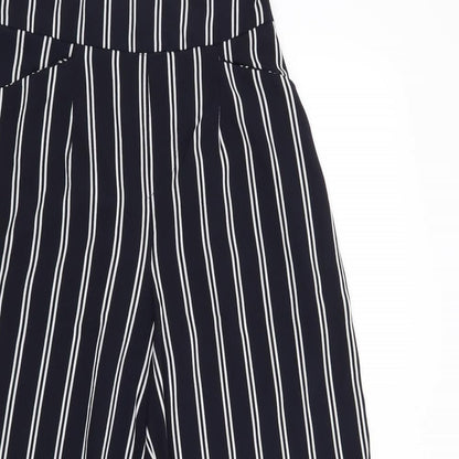Womens UK Size 6 Bershka Regular Fit  Blue Trousers