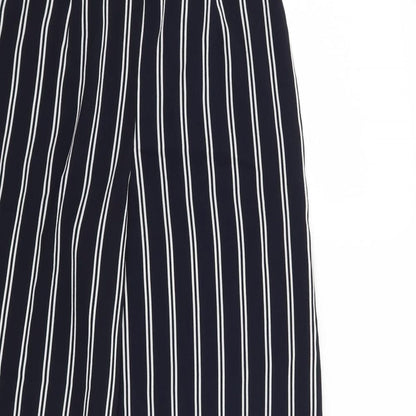 Womens UK Size 6 Bershka Regular Fit  Blue Trousers
