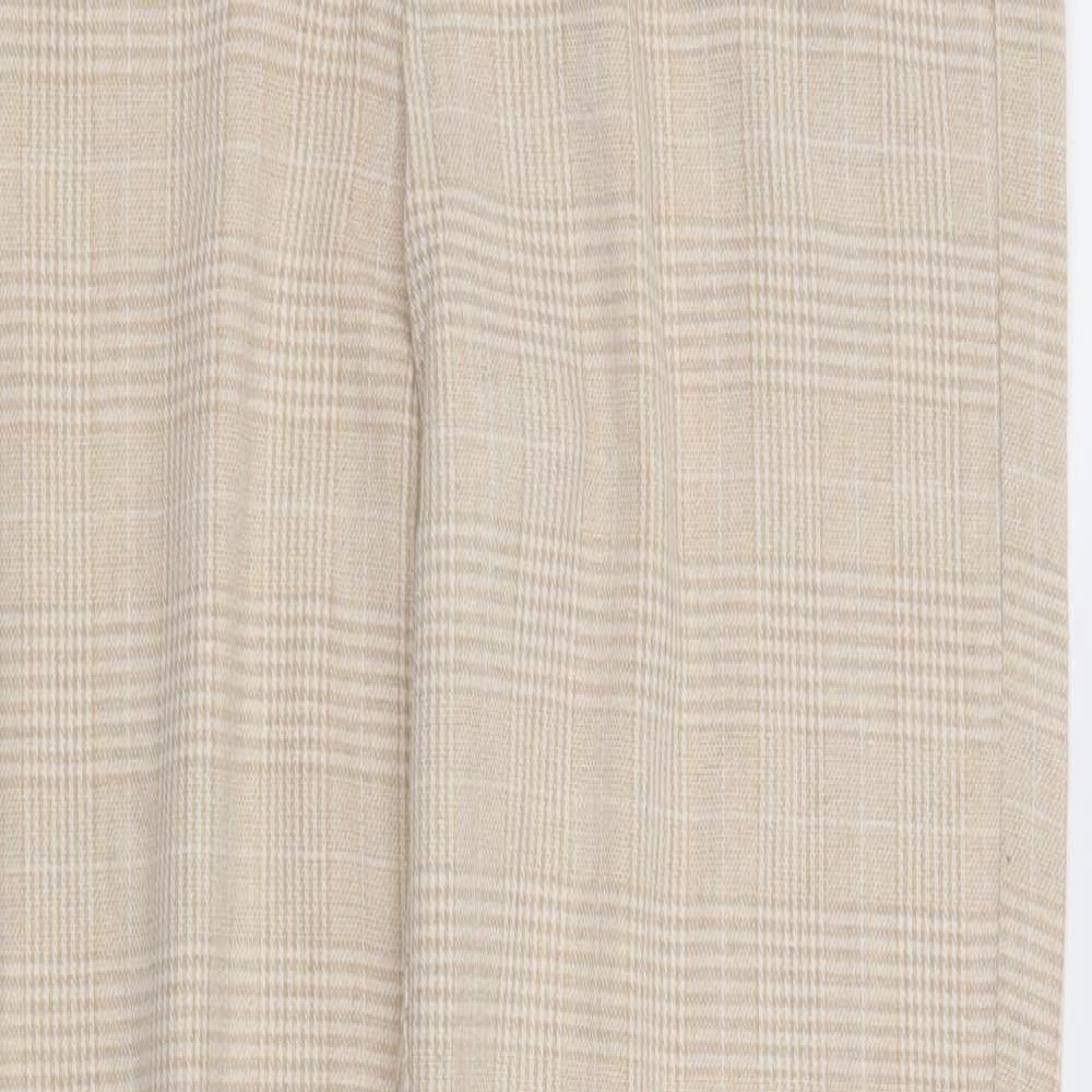 Plains & Prints Womens Beige Check  Trousers  Size XS L26 in