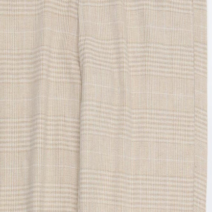 Plains & Prints Womens Beige Check  Trousers  Size XS L26 in