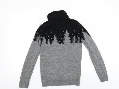 Boohoo Mens Grey   Pullover Jumper Size L