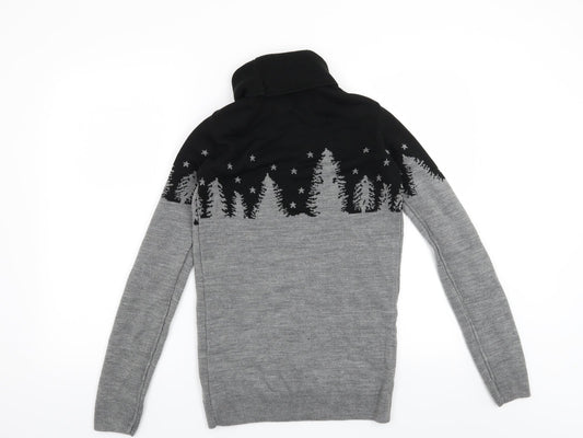 Boohoo Mens Grey   Pullover Jumper Size L