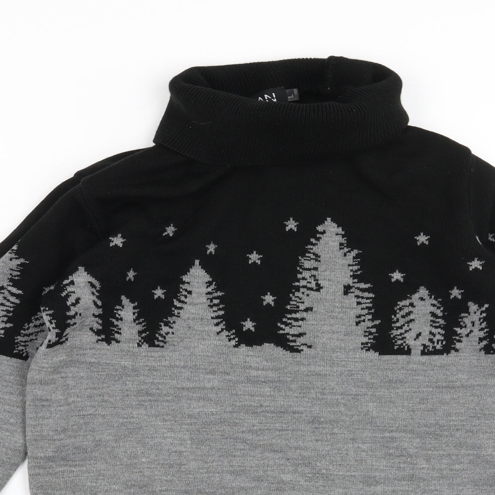 Boohoo Mens Grey   Pullover Jumper Size L