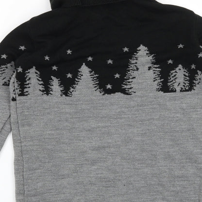 Boohoo Mens Grey   Pullover Jumper Size L