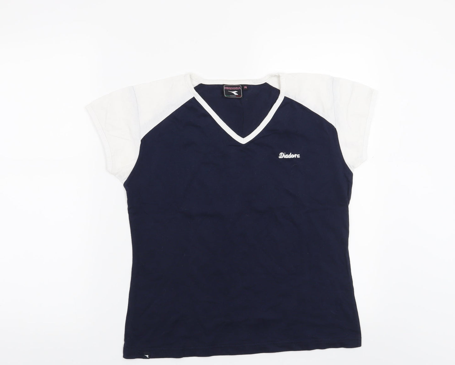 Diadora Womens Blue   Basic T-Shirt Size 14