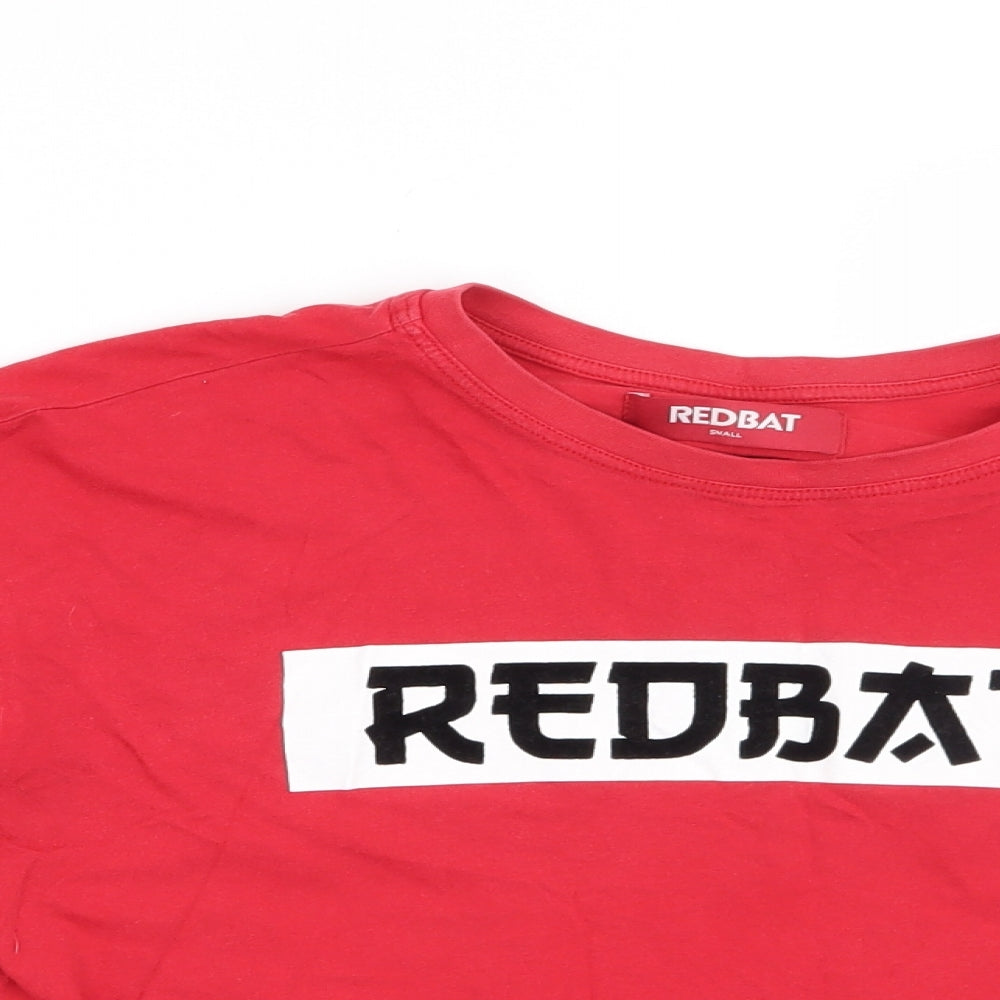 Womens UK Size S Preworn Red Basic T-Shirt