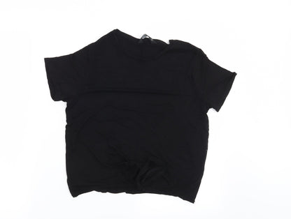 F&F Womens Black   Basic T-Shirt Size 12