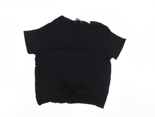 F&F Womens Black   Basic T-Shirt Size 12