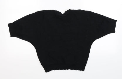F&F Womens Black  Knit Cardigan Jumper Size 10