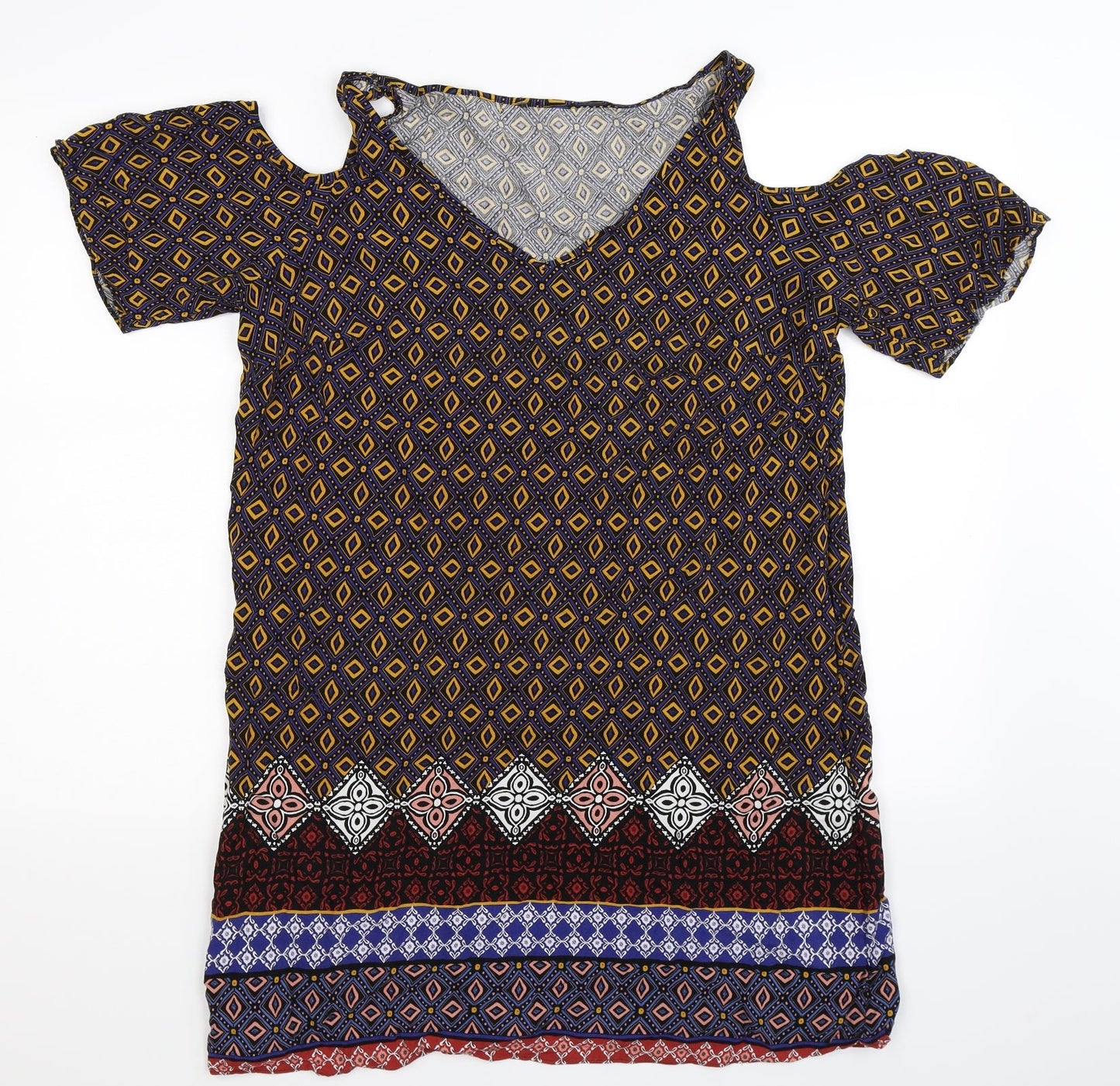 Matalan Womens Multicoloured Geometric  Shift  Size 16