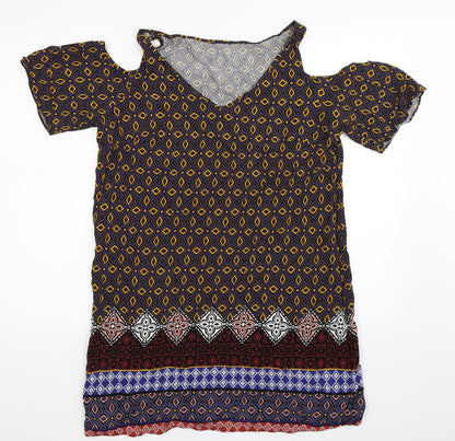 Matalan Womens Multicoloured Geometric  Shift  Size 16