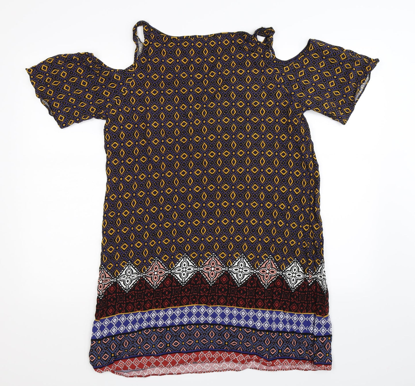 Matalan Womens Multicoloured Geometric  Shift  Size 16