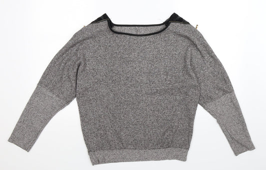 Preworn Womens Grey  Knit Pullover Jumper Size L
