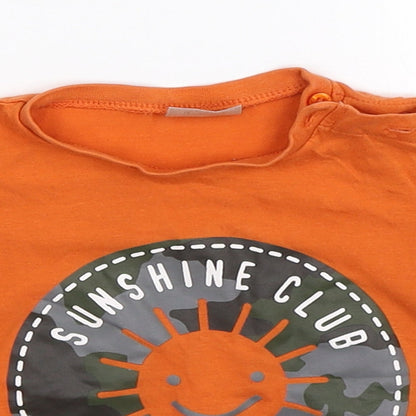 F&F Baby Orange   Pullover T-Shirt Size 12-18 Months