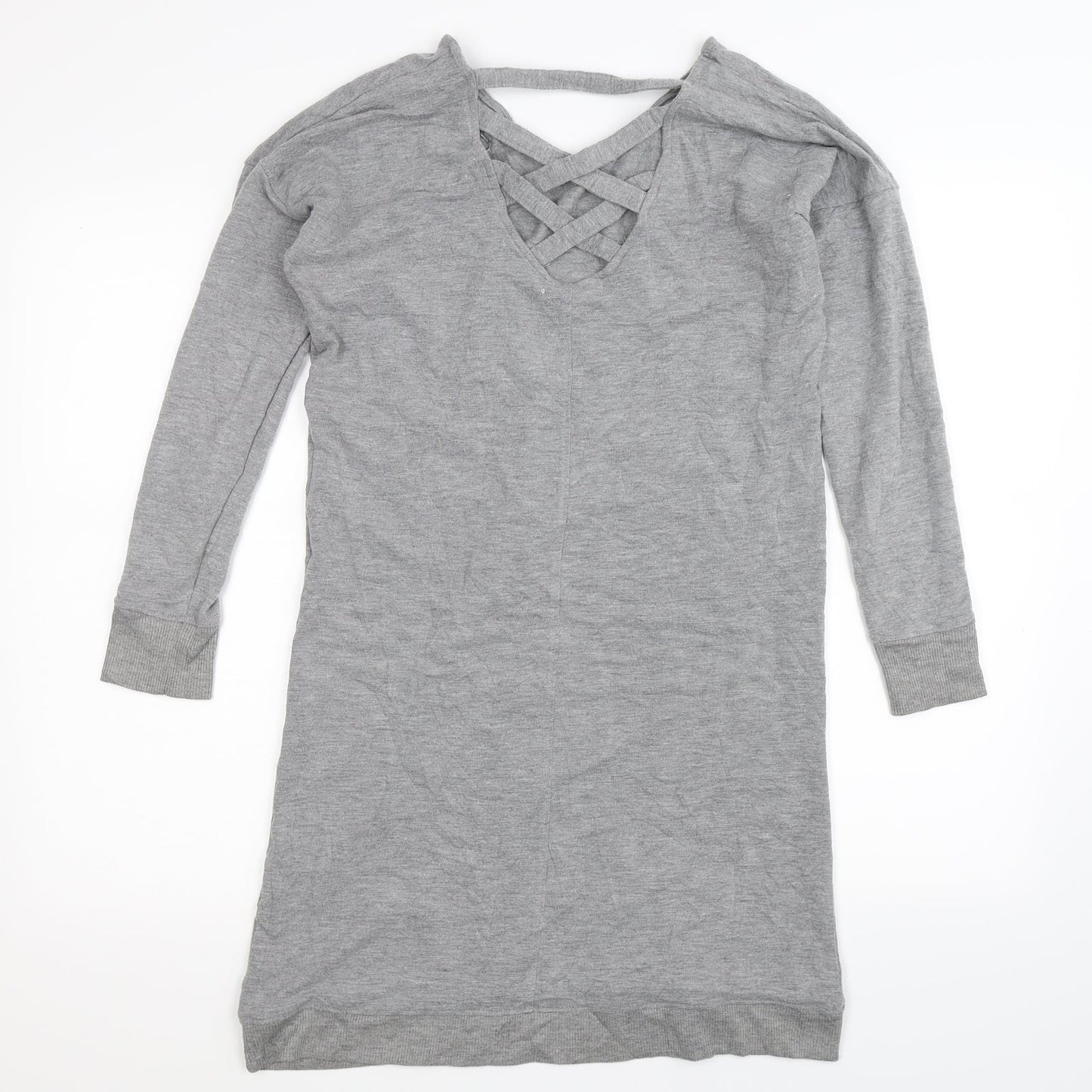 Preworn Womens Grey   T-Shirt Dress  Size S