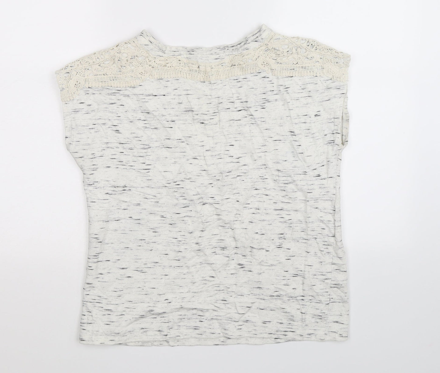 Womens UK Size S Cynthia Rowley White Basic T-Shirt