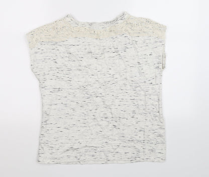 Womens UK Size S Cynthia Rowley White Basic T-Shirt