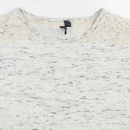 Womens UK Size S Cynthia Rowley White Basic T-Shirt