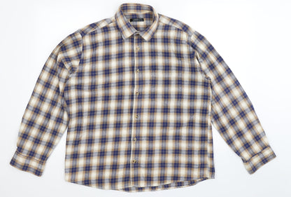 Mens UK Size L Dunnes Stores Multicoloured  Button-Up Long Sleeve Casual Shirt