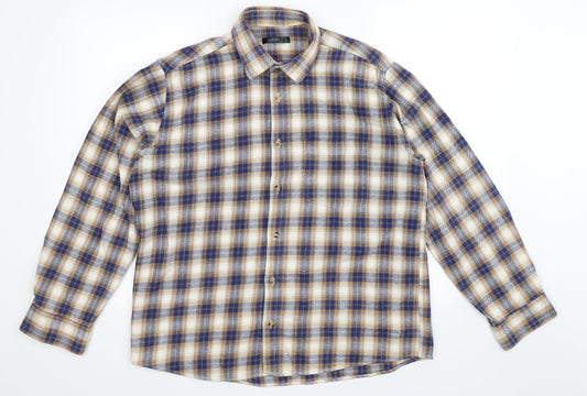 Mens UK Size L Dunnes Stores Multicoloured  Button-Up Long Sleeve Casual Shirt
