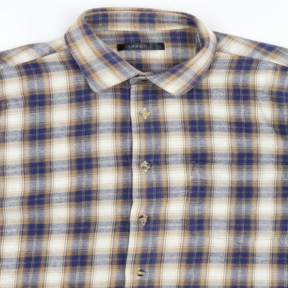 Mens UK Size L Dunnes Stores Multicoloured  Button-Up Long Sleeve Casual Shirt