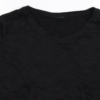 Womens Black   Pullover Sweatshirt Size 2XL
