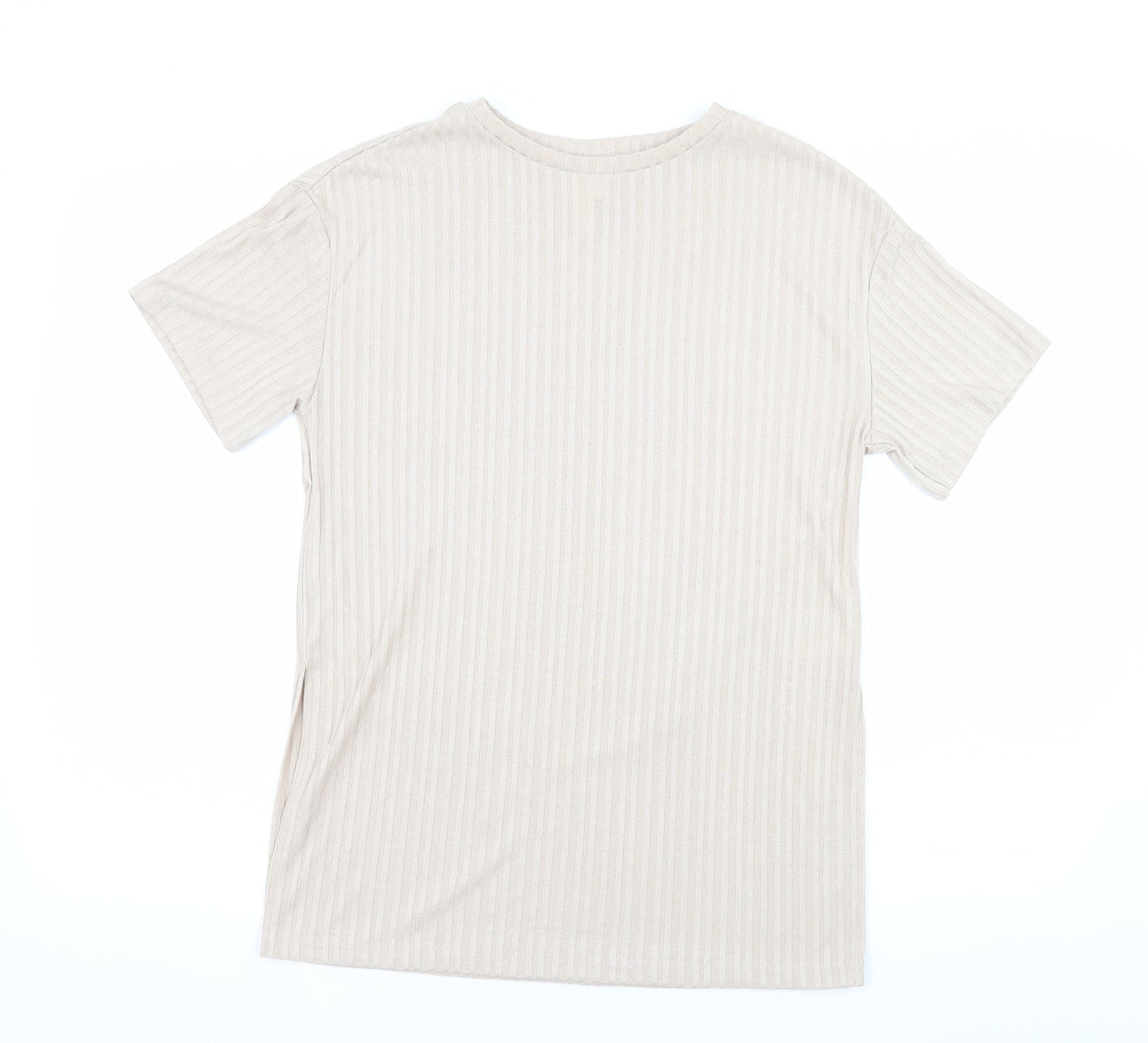 Womens UK Size XS H&M Beige Basic Blouse