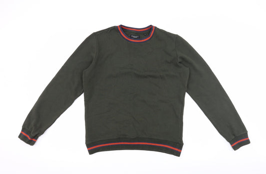 Brave Soul Mens Green   Pullover Jumper Size S