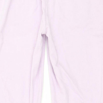 Womens UK Size L Pull&Bear Regular Fit Sweatpants Pink Trousers