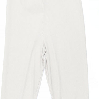 Womens UK Size 12 PRETTYLITTLETHING Regular Fit  Beige Trousers