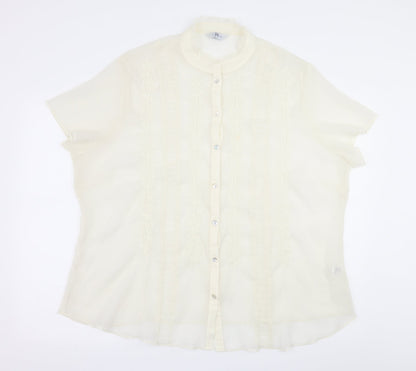 Womens UK Size 26 Joanna Hope White Basic Blouse