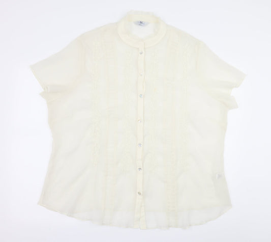 Womens UK Size 26 Joanna Hope White Basic Blouse
