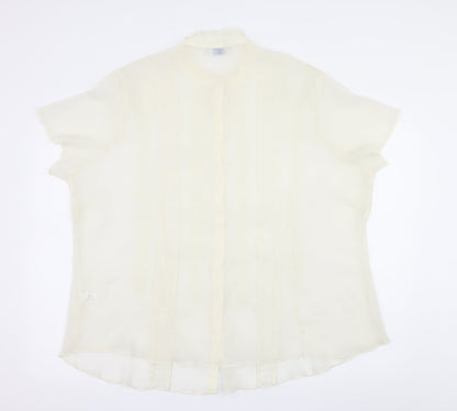 Womens UK Size 26 Joanna Hope White Basic Blouse