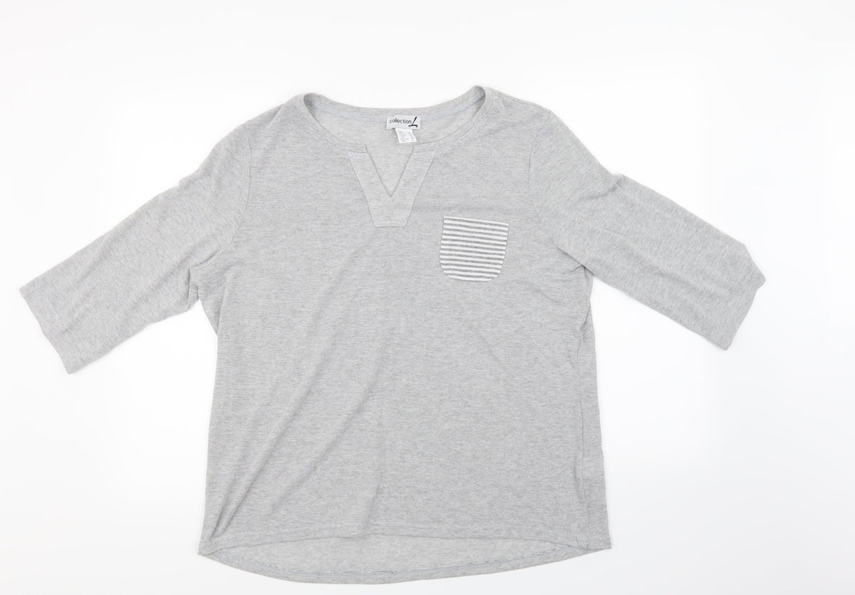 Collection L Womens Grey   Pullover Jumper Size 20