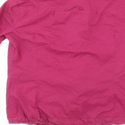 Top Secret Womens Purple   Basic Button-Up Size 36
