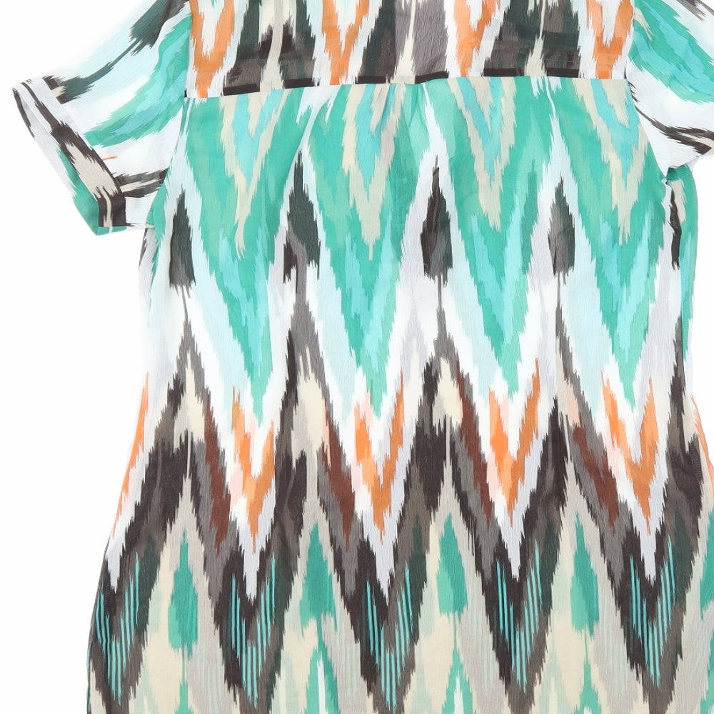 Womens UK Size 12 John Richmond Multicoloured Tunic Blouse