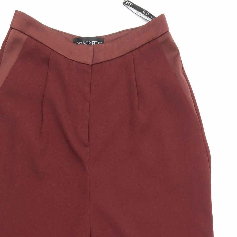 Top Shop Womens Red   Mom Shorts Size 8