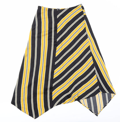 F&F Womens Multicoloured Geometric  A-Line Skirt Size 6