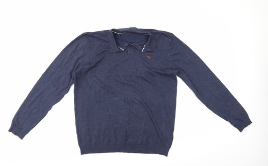 Easy Mens Blue   Pullover Jumper Size L
