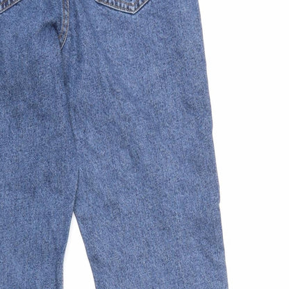 Denim & Co. Womens Blue  Denim Straight Jeans Size 6 L26 in