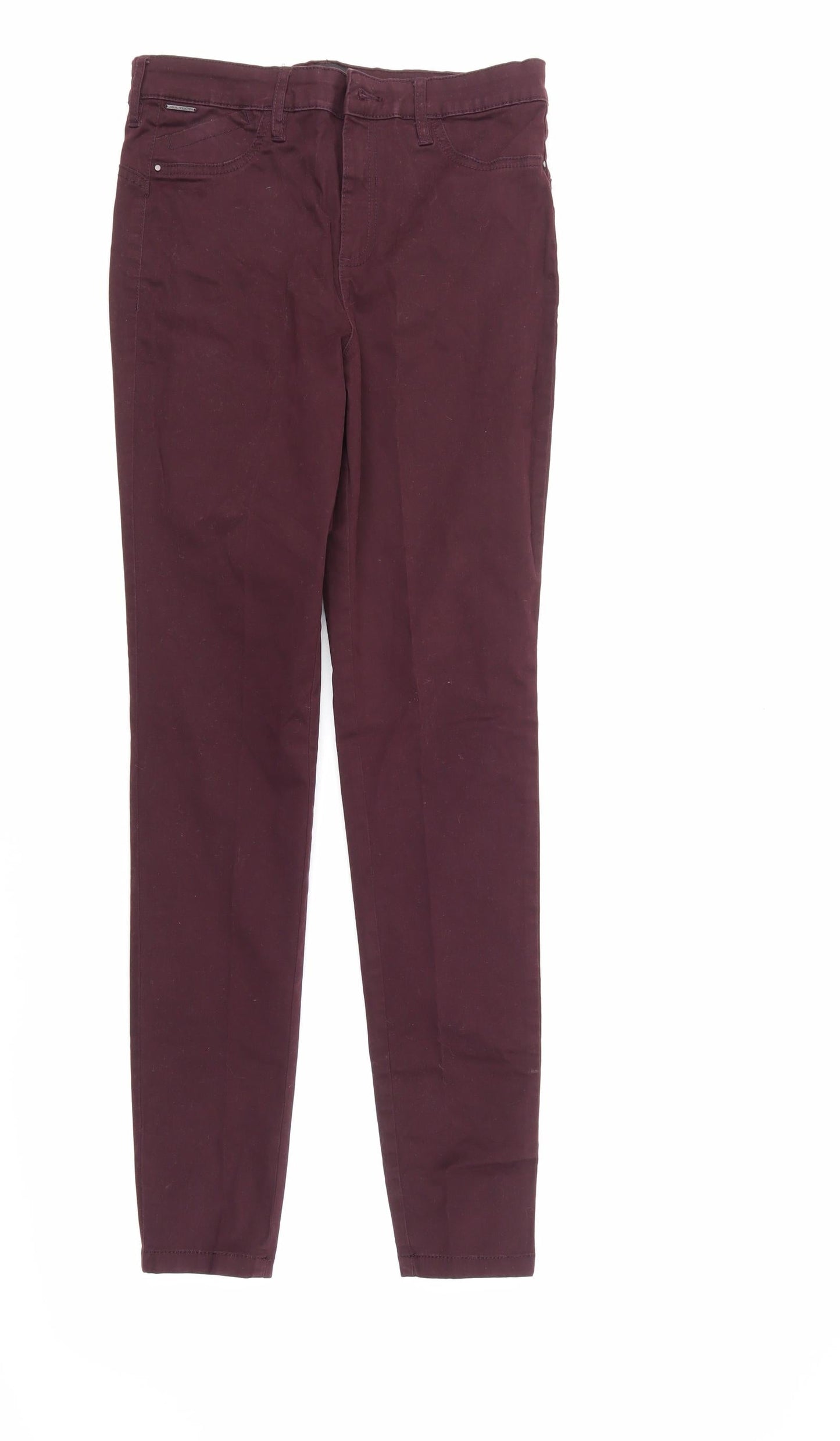 F&F Womens Purple  Denim Straight Jeans Size 6 L29 in