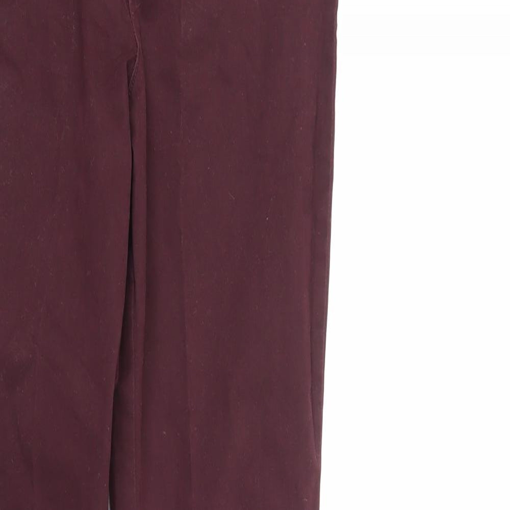 F&F Womens Purple  Denim Straight Jeans Size 6 L29 in